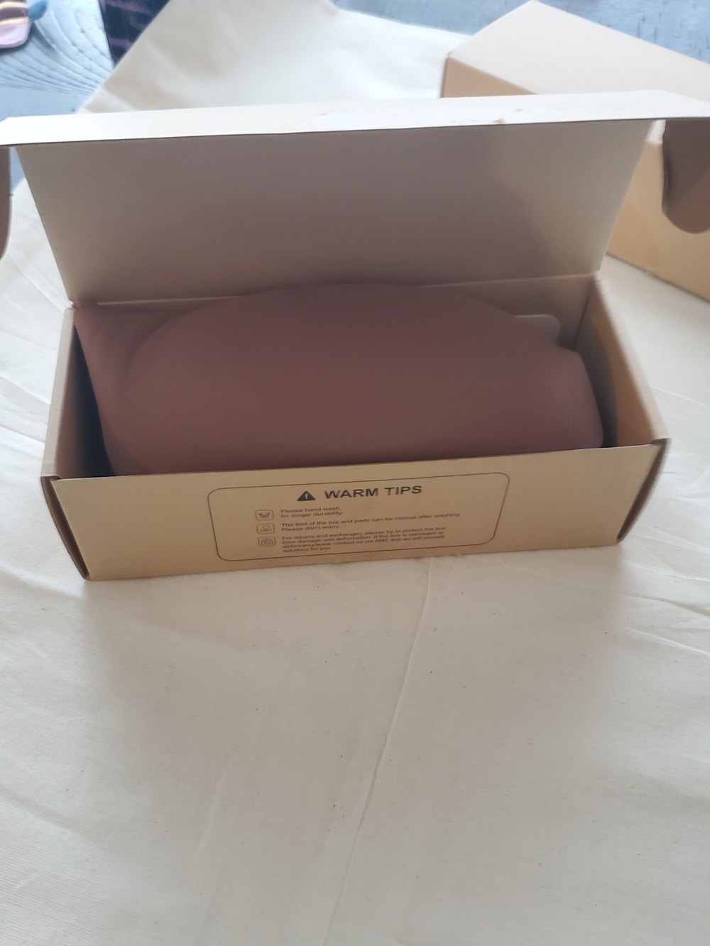 Seamless Wireless Bra Coffee Brown Size L + Matching Bra Extender NEW